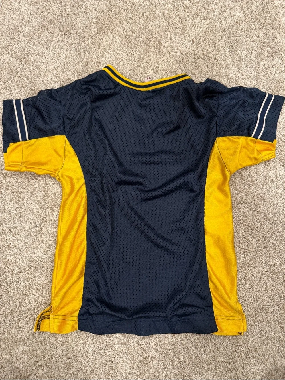 VINTAGE MICHIGAN WOLVERINES Youth Mesh Short Sleeve Jersey